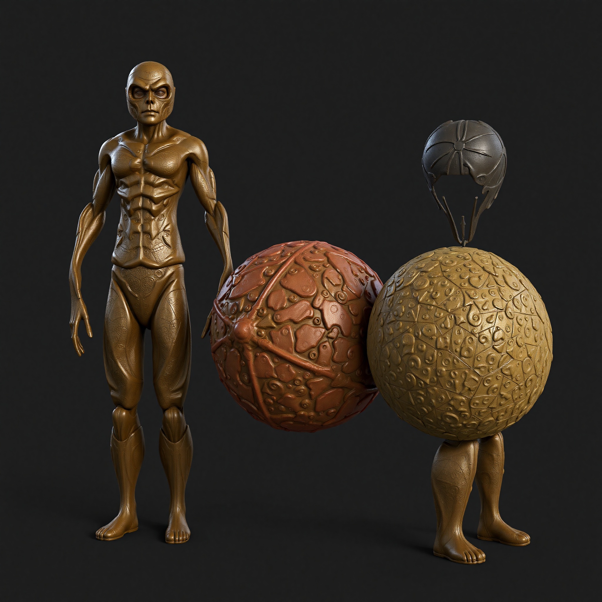 Demostración de materiales y texturas realistas aplicadas a modelos 3D en 3ds Max con renderizado profesional