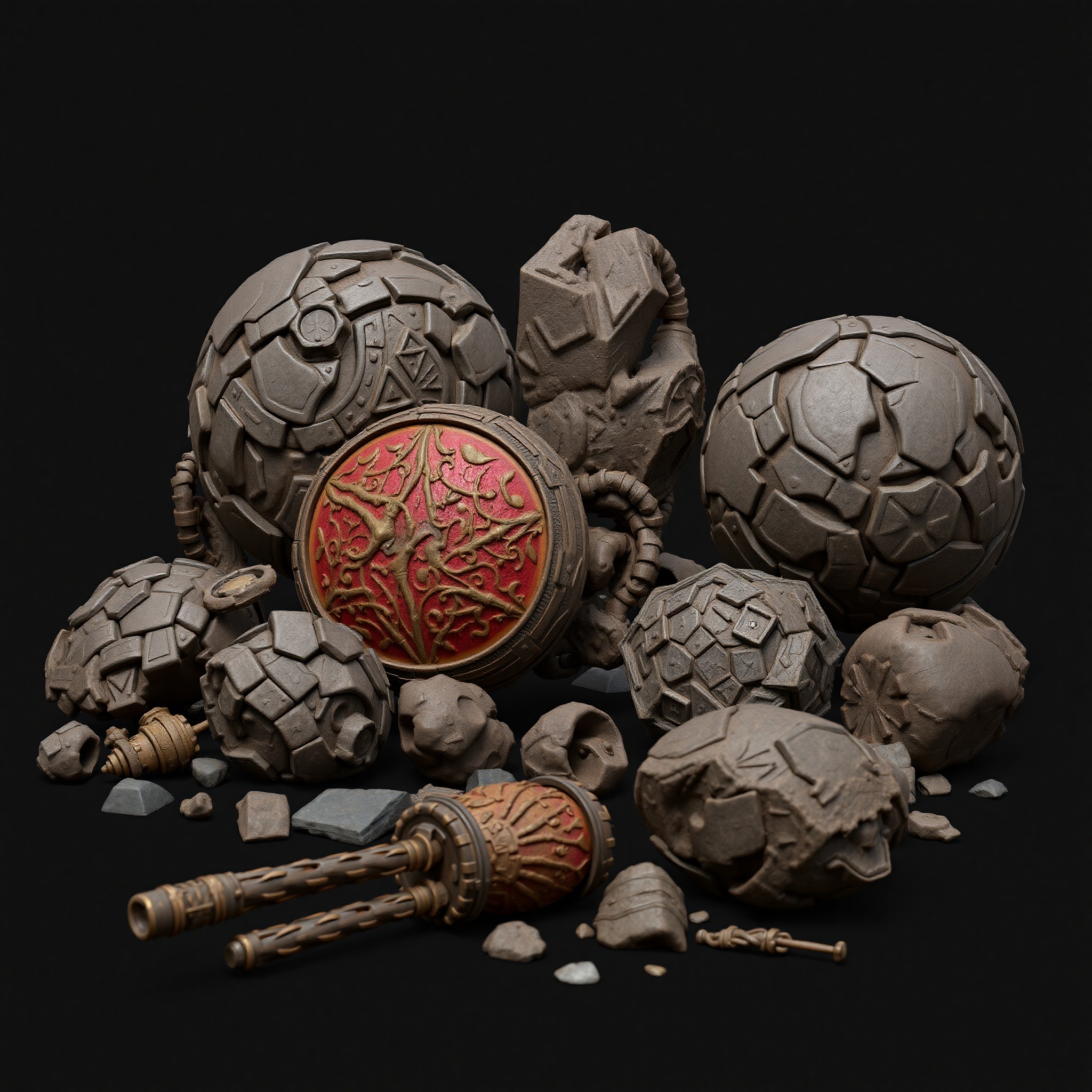 Demostración de materiales y texturas realistas aplicadas a modelos 3D en 3ds Max con renderizado profesional