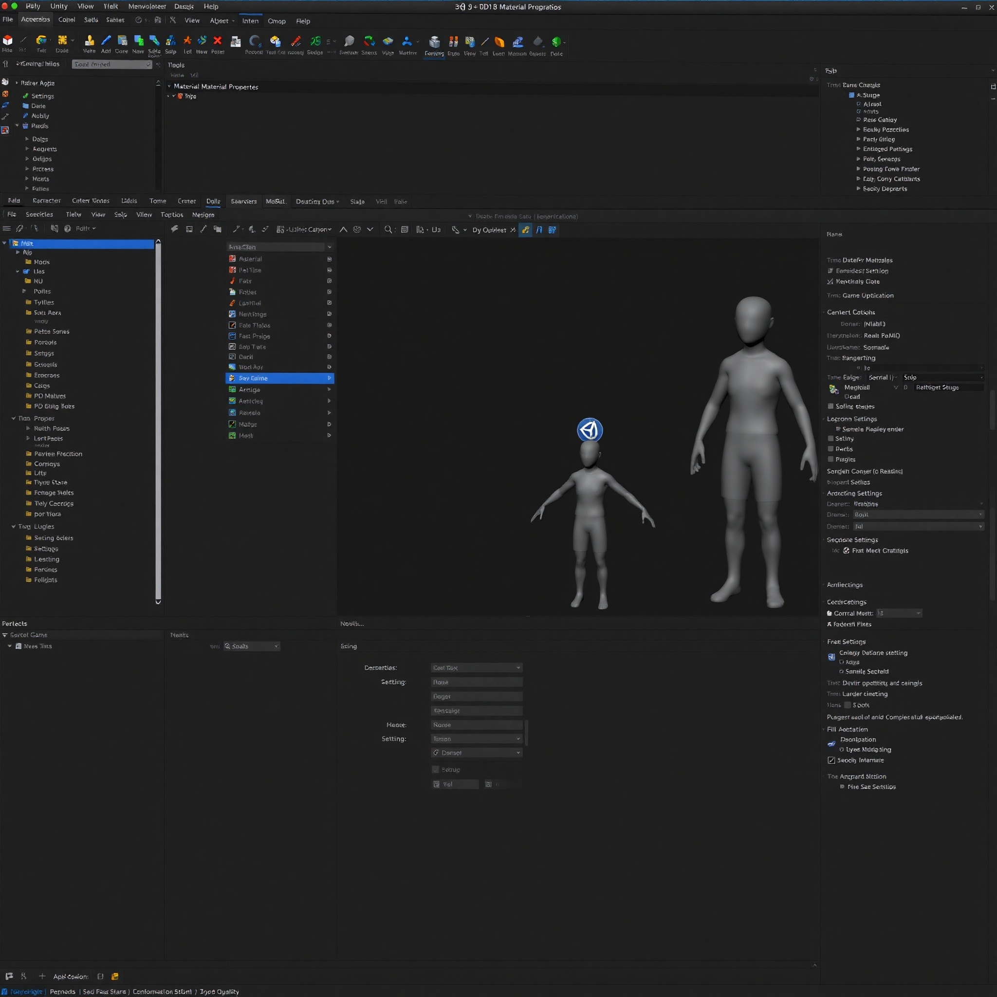 Interfaz de Unity con modelo 3D importado correctamente con geometría optimizada